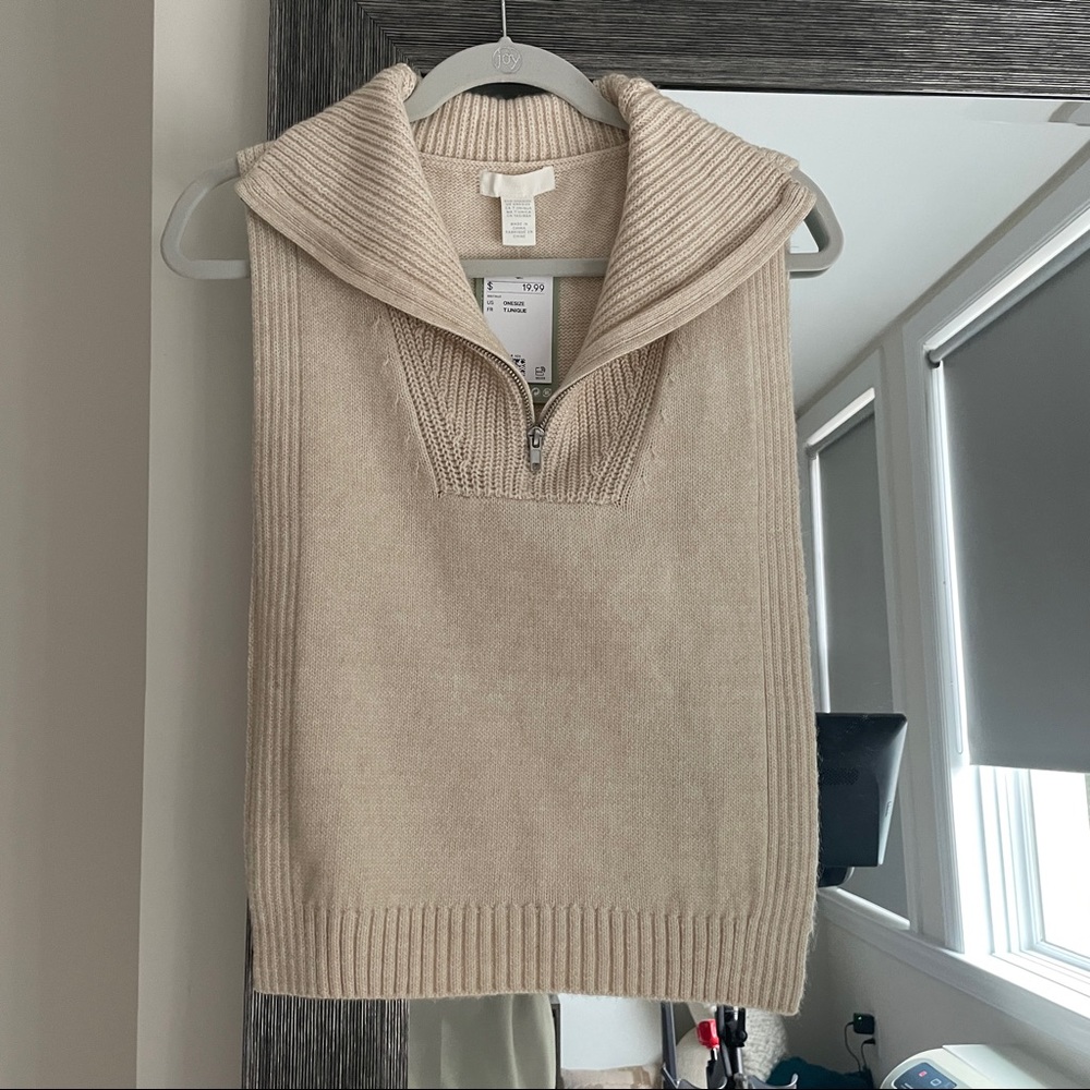 NWT H&M Side Slit Sweater Tank